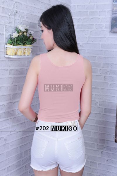 Basic Crop Top - No.202 - Nude (Light Pale Pink Vintage)