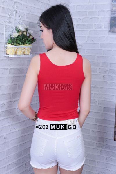 Basic Crop Top - No.202 - Red