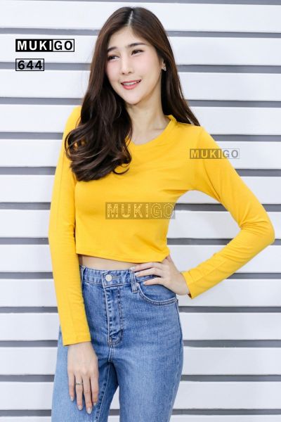 V Crop Long Sleeve - No.644