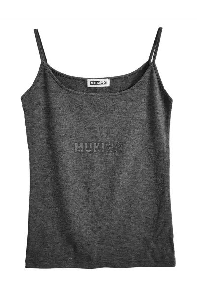 Spaghetti Top - Dark Denim Gray