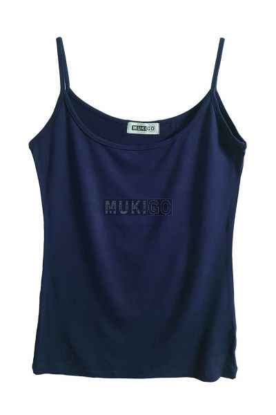 Spaghetti Top - Navy Blue
