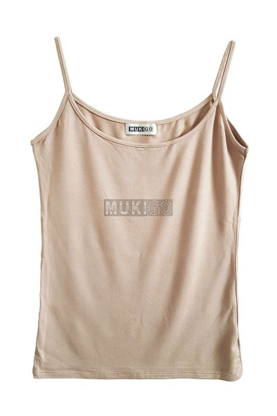 Spaghetti Top - Ovaltine (Dark Beige)