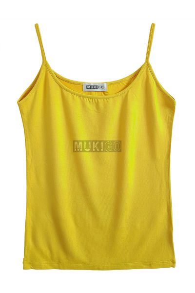 Spaghetti Top - Yellow Mustard