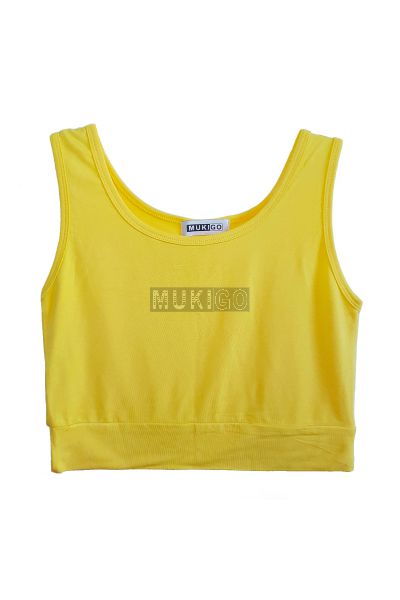 Active Crop Top - Yellow